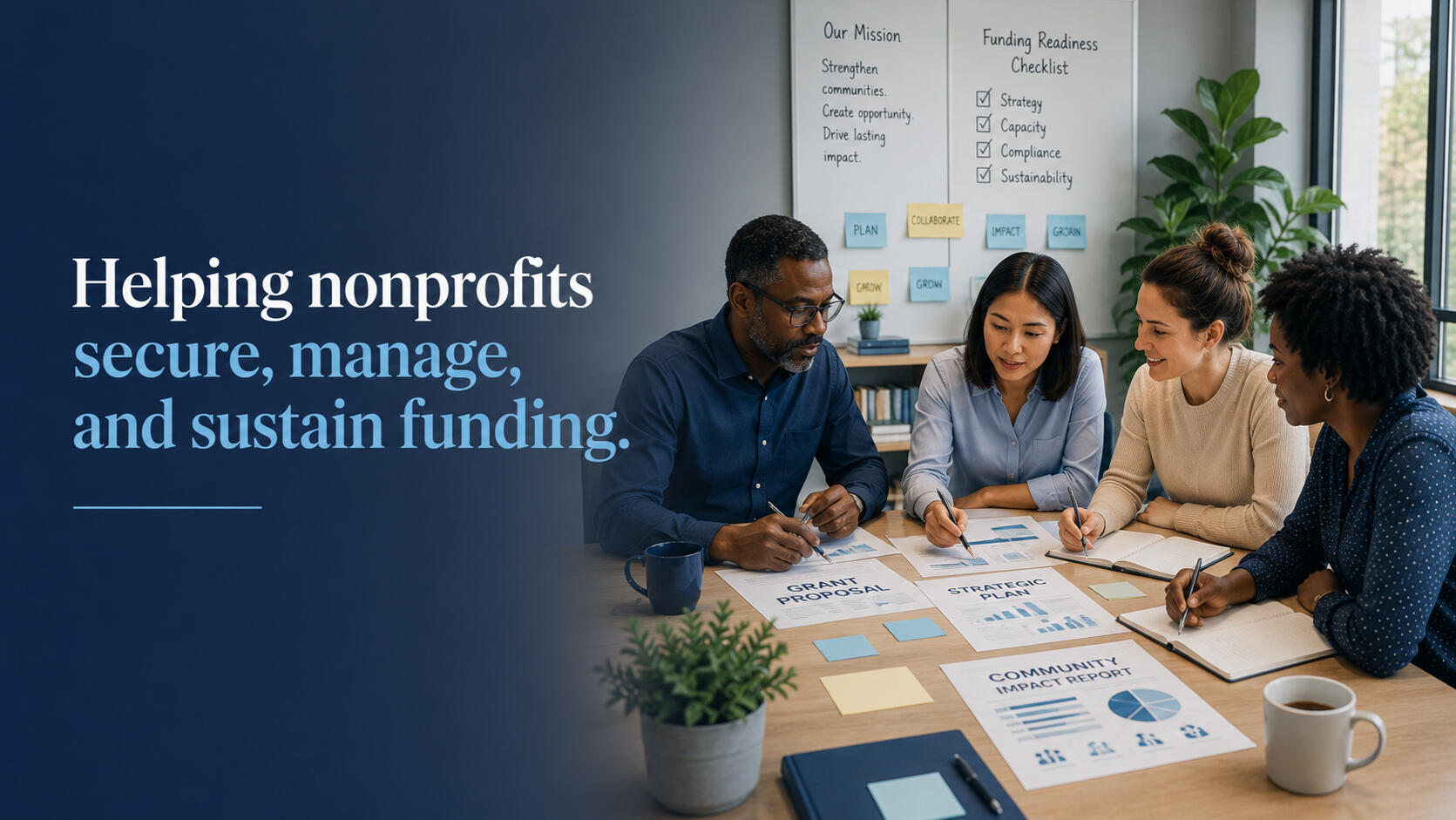 Helping nonprofits secure, manage, and sustain funding. WTG LLC Helping nonprofits secure, manage, and sustain funding.